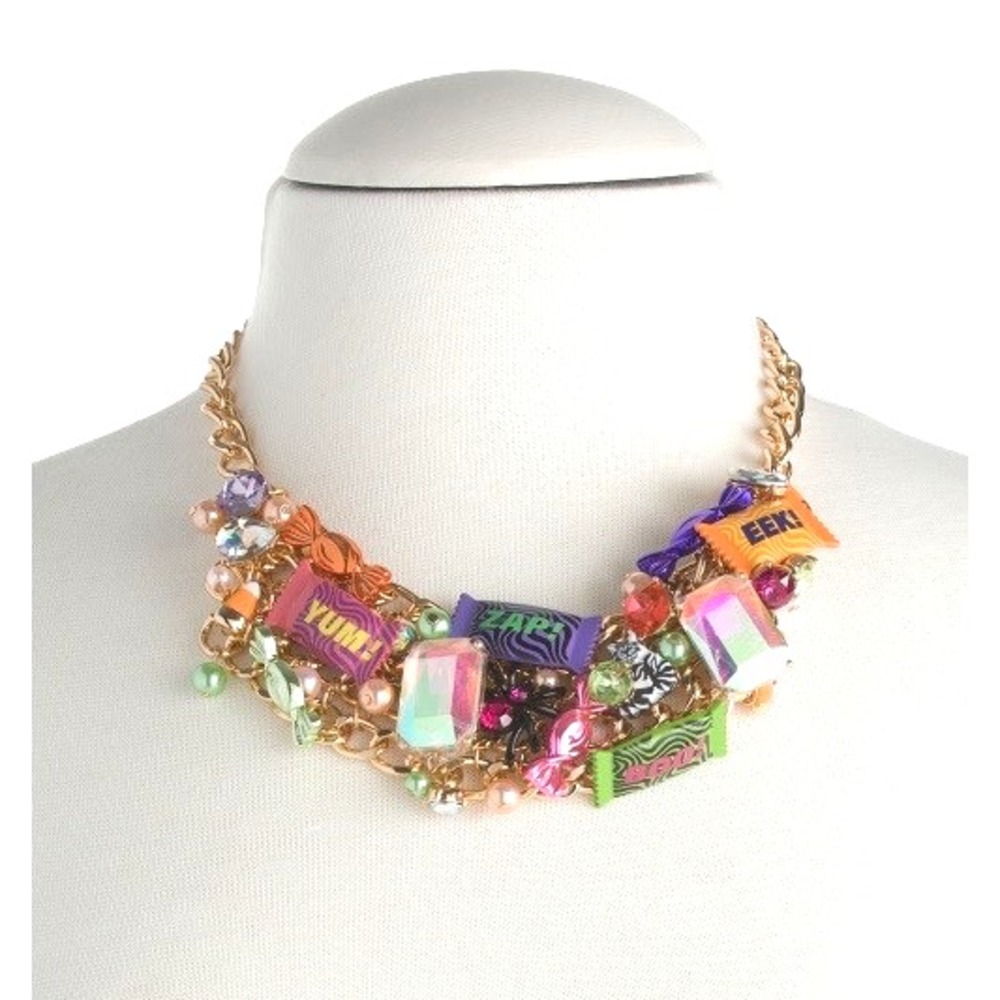 BETSEY JOHNSON Betsy Statement Candy Necklace Halloween Teacher $148 Retail NWT!